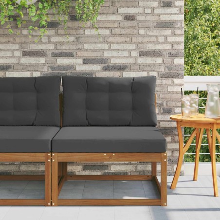 Sofa de milieu extérieur Bois d'Acacia Massif Naturel 534968534968