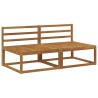 2 Pièce Sofa de milieu extérieur Bois d'Acacia Massif Naturel 534974534974