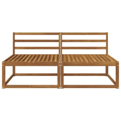 2 Pièce Sofa de milieu extérieur Bois d'Acacia Massif Naturel 534974534974