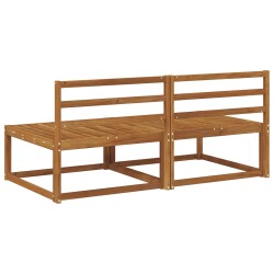 2 Pièce Sofa de milieu extérieur Bois d'Acacia Massif Naturel 534974534974