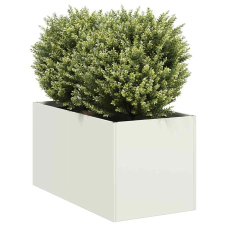 Jardinière blanc 40x80x40 cm acier laminé à froid 534977534977