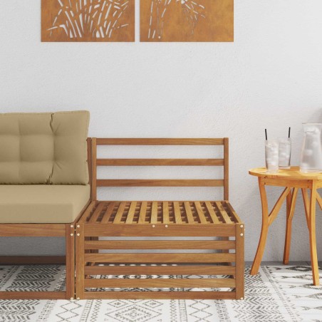 Sofa de milieu extérieur Bois d'Acacia Massif Naturel 534981534981