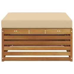 Pouf d'Extérieur Bois d'Acacia Massif Naturel 534983534983