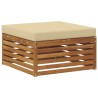 Pouf d'Extérieur Bois d'Acacia Massif Naturel 534983534983