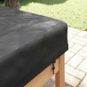 Housse de Table Uni Noir 262 x 102 x 15 cm tissu 534987534987