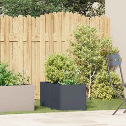 Jardinière anthracite 40x80x40 cm acier laminé à froid 534993534993
