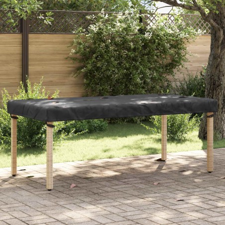 Housse de Table Uni Noir 222 x 102 x 15 cm tissu 535010535010