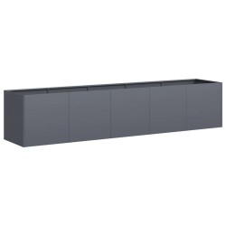Jardinière Anthracite 200x40x40 cm Acier laminé à froid 535022535022