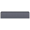 Jardinière Anthracite 200x40x40 cm Acier laminé à froid 535022535022