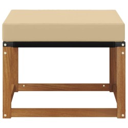Pouf d'Extérieur Bois d'acacia massif et tissu Textilène 535023535023