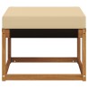 Pouf d'Extérieur Bois d'acacia massif et tissu Textilène 535023535023