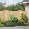 Jardinière vert olive 200x80x40 cm acier 535030535030