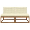 Sofa de milieu extérieur 2 Pièce Naturel Bois d'Acacia Massif 535036535036
