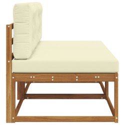 Sofa de milieu extérieur 2 Pièce Naturel Bois d'Acacia Massif 535036535036
