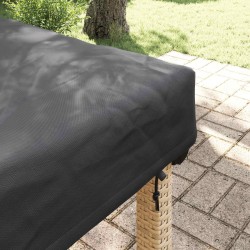 Housse de Table Uni Noir 202 x 102 x 15 cm tissu 535038535038