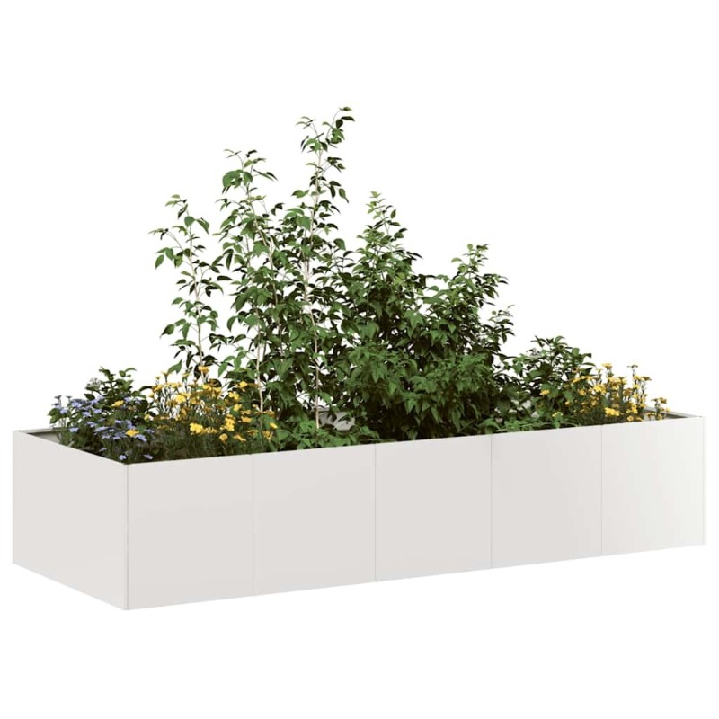 Jardinière 200x80x40 cm acier inoxydable 535046535046