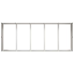 Jardinière 200x80x40 cm acier inoxydable 535046535046