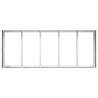 Jardinière 200x80x40 cm acier inoxydable 535046535046