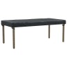 Housse de Table Uni Noir 222 x 102 x 15 cm tissu 535050535050