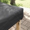 Housse de Table Uni Noir 202 x 102 x 15 cm tissu 535053535053