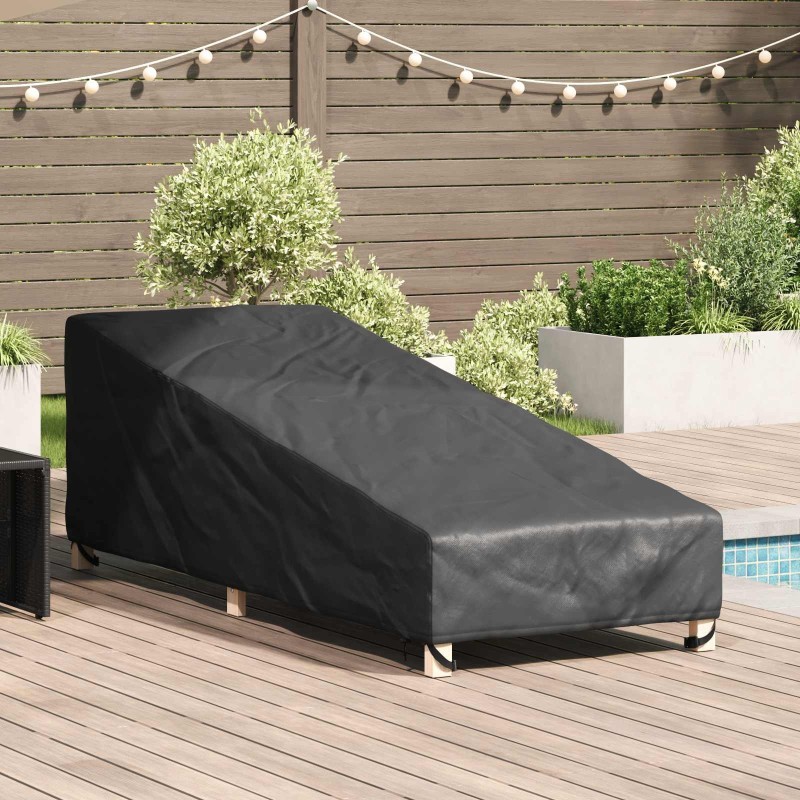Housse de meubles d'extérieur Noir 195 x 76 x 82 cm 535057535057