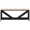 Étagère à bois de chauffage avec plateau en bois noir 535058535058
