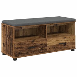 Banc d'entrée avec coussin Bois ancien 100 x 38 x 46 cm 535061535061