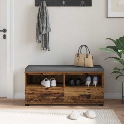 Banc d'entrée avec coussin Bois ancien 100 x 38 x 46 cm 535061535061
