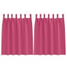 Rideaux occultants avec anneaux 2 pcs Rose vif 140 x 140 cm 535063535063