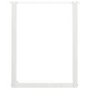 Pieds de table à manger en U 2 pièces Blanc 70 x (72-73) cm Acier 535064535064