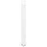 Pieds de table à manger en U 2 pièces Blanc 70 x (72-73) cm Acier 535064535064