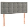  Tête de lit à LED Gris clair 100x5x78/88 cm Velours 