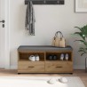 Banc d'entrée avec coussin Chêne Artisanal 100 x 38 x 46 cm 535067535067
