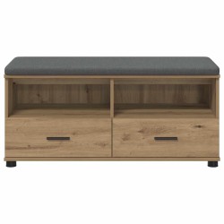 Banc d'entrée avec coussin Chêne Artisanal 100 x 38 x 46 cm 535067535067