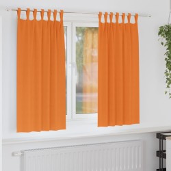 Rideaux occultants avec anneaux 2 pcs Orange vif 175 x 140 cm 535070535070