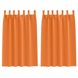 Rideaux occultants avec anneaux 2 pcs Orange vif 175 x 140 cm 535070535070