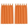 Rideaux occultants avec anneaux 2 pcs Orange vif 175 x 140 cm 535070535070