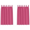 Rideaux occultants avec anneaux 2 pcs Rose vif 175 x 140 cm 535074535074