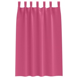 Rideaux occultants avec anneaux 2 pcs Rose vif 175 x 140 cm 535074535074