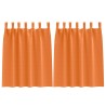 Rideaux occultants avec anneaux 2 pcs Orange vif 140 x 140 cm 535076535076