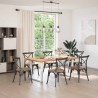 Pieds de table à manger en U 2 pièces Blanc 90 x (72-73) cm Acier 535077535077