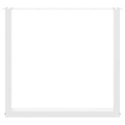 Pieds de table à manger en U 2 pièces Blanc 90 x (72-73) cm Acier 535077535077