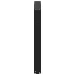 Pieds de table à manger en U 2 pièces Noir 90 x (72-73) cm Acier 535078535078