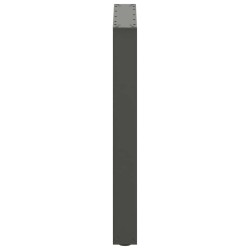 Pieds de table à manger en U 2 pièces Anthracite 60 x (72-73) cm Acier 535083535083