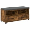 Banc d'entrée avec coussin Chêne Fumé 100 x 38 x 46 cm 535084535084