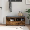 Banc d'entrée avec coussin Chêne Fumé 100 x 38 x 46 cm 535084535084
