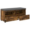 Banc d'entrée avec coussin Chêne Fumé 100 x 38 x 46 cm 535084535084