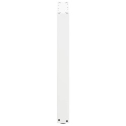 Pieds de table à manger en U 2 pièces Blanc 60 x (72-73) cm Acier 535086535086