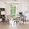 Pieds de table à manger en U, 2 pièces, blanc, 50 x (72-73) cm, acier 535087535087