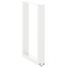 Pieds de table à manger en U, 2 pièces, blanc, 50 x (72-73) cm, acier 535087535087
